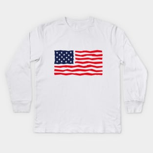 Stars And Stripes / USA / Flag Kids Long Sleeve T-Shirt